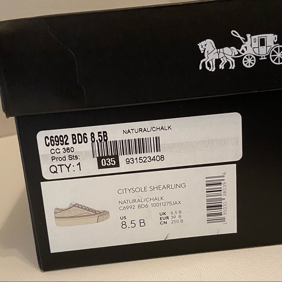 COACH Citysole Platform Sherpa Fleece Sneaker, 8.5 - Picture 12 of 15